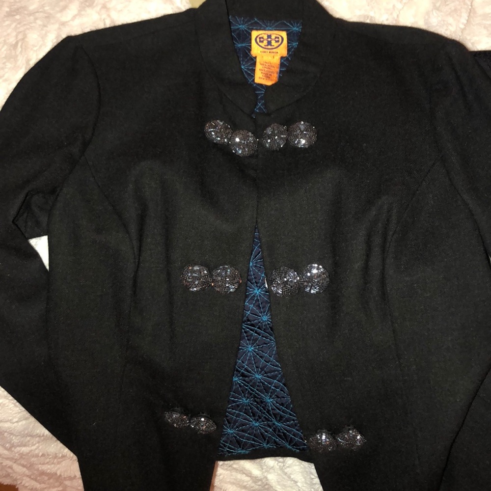 TORY Burch beaded button military jacket